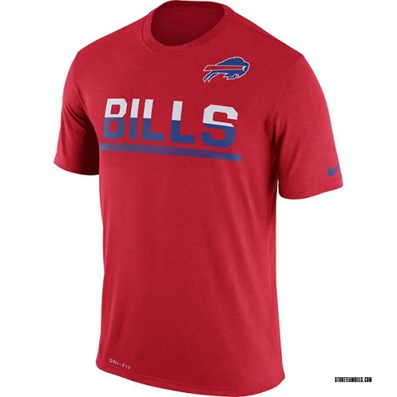 Legend Men's Buffalo Bills Nike Team Practice Performance T-Shirt - Red