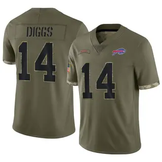 Men's Nike Stefon Diggs Brown Buffalo Bills 2023 Salute to Service Name & Number T-Shirt Size: 3XL